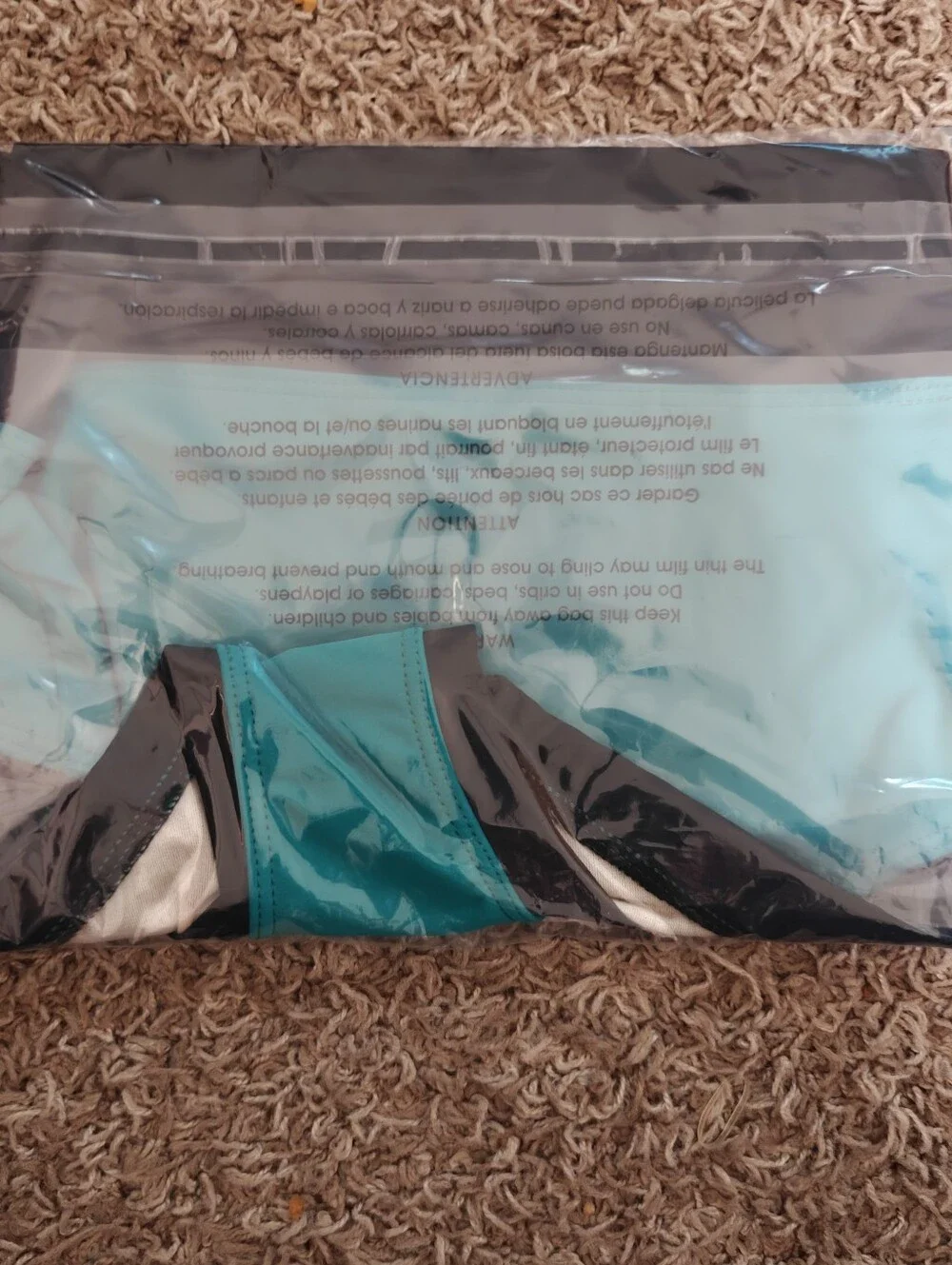 Kandi Kouture Bright Teal Dance Briefs with Black Trim